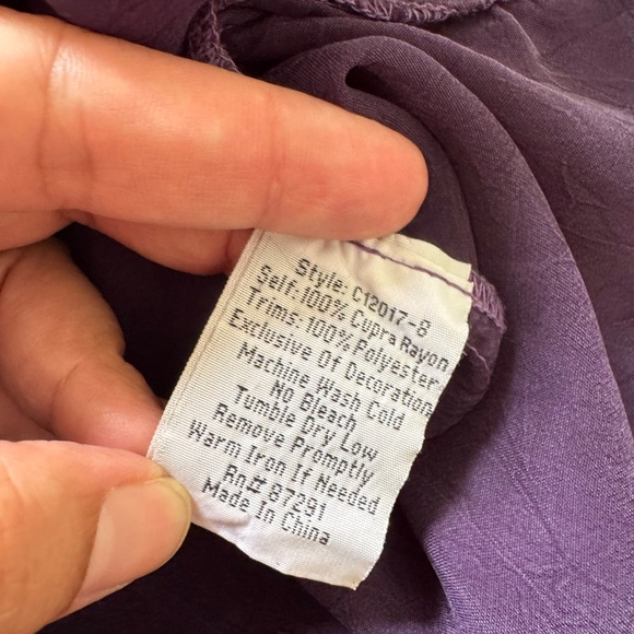 Johnny Was Purple Women's Top- Size S - Picture 8 of 10